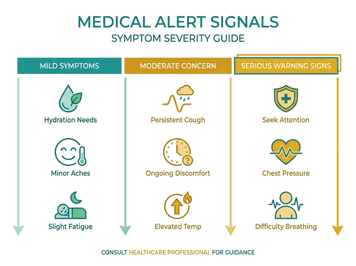 Infographie signaux alerte urgence medicale